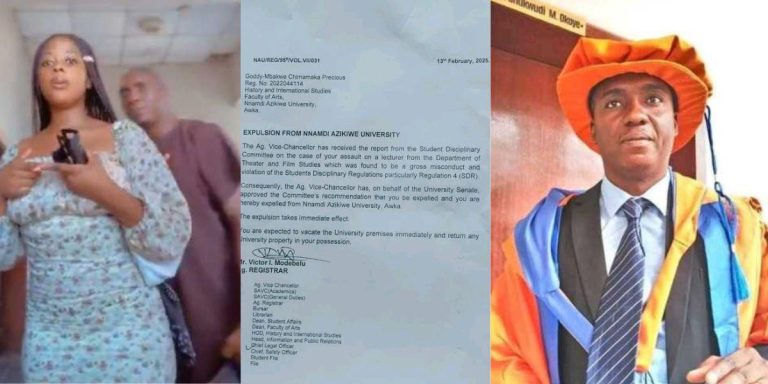 Nnamdi Azikiwe University Expels Student for Assaulting Lecturer