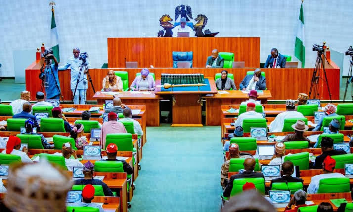 Nigerian House of Representatives in session as lawmakers deliberate on banning pornographic websites nationwide.