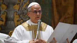 New Pope Leo XIV Inaugural Mass in Sistine Chapel.