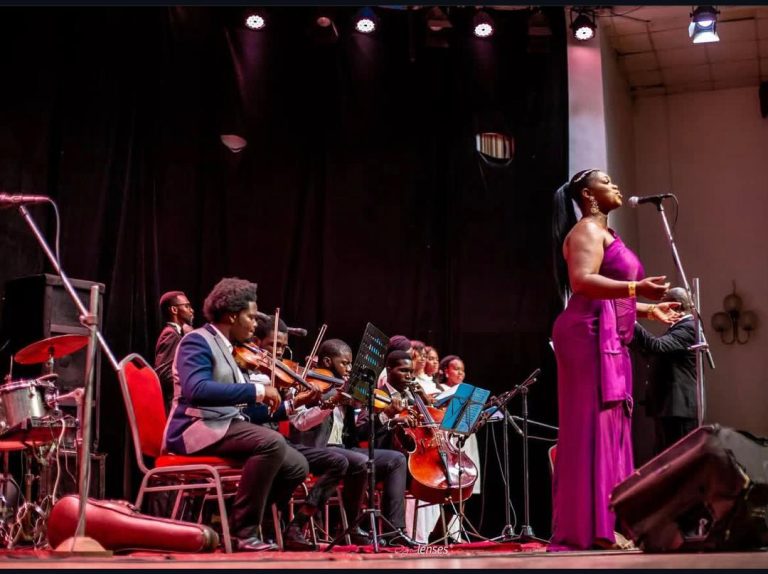 Yinka Erinle at her first concert 4 years ago
