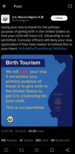U.S. Tightens Visa Rules to Curb Nigerian Birth Tourism 2 Screenshot 20250728 182627